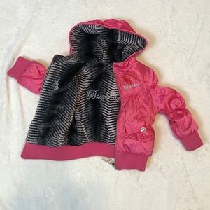 BabyPhat Reversible Jacket Hot Pink & Zebra